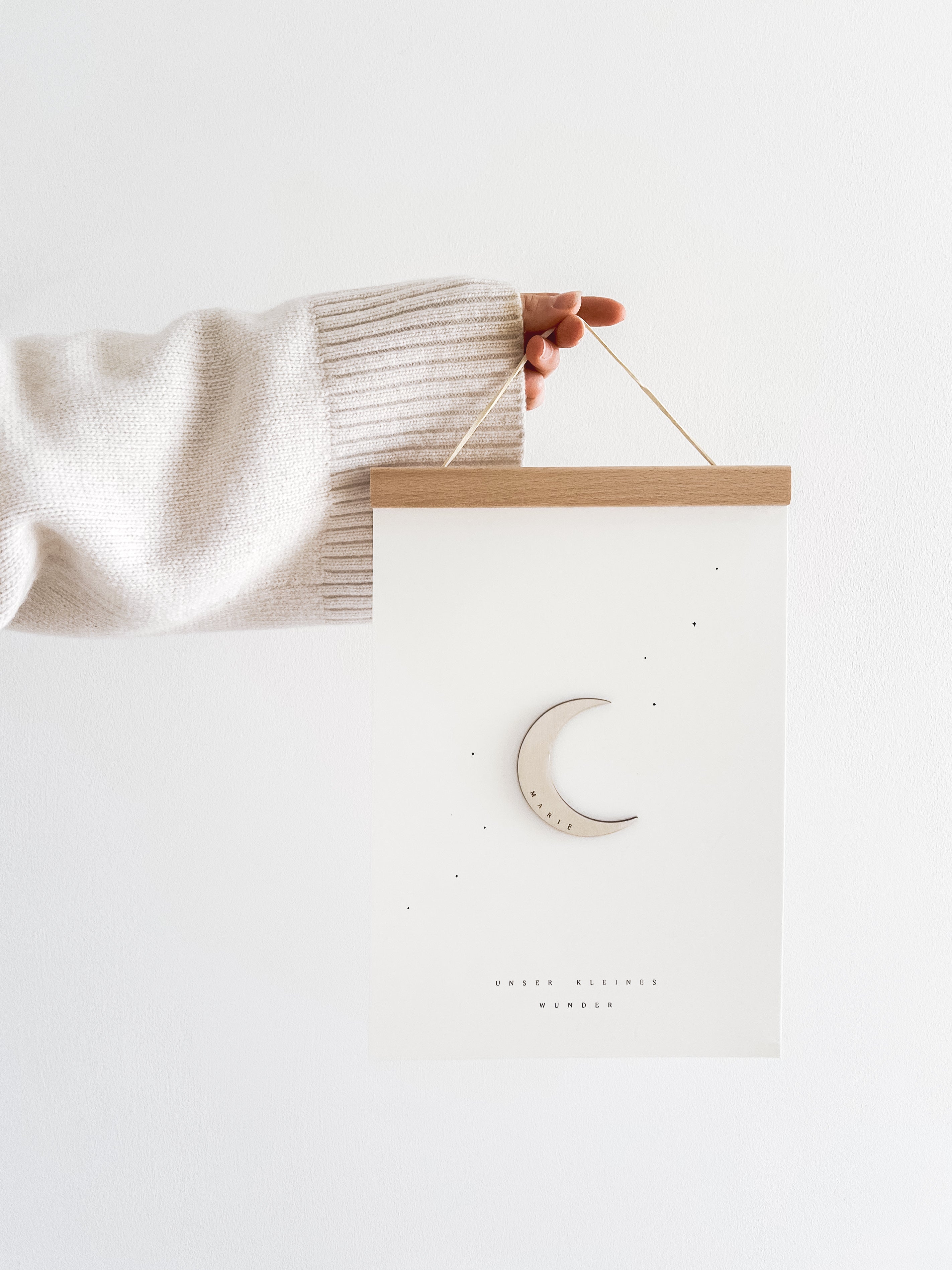 Personalisiertes Poster - kleiner Mond