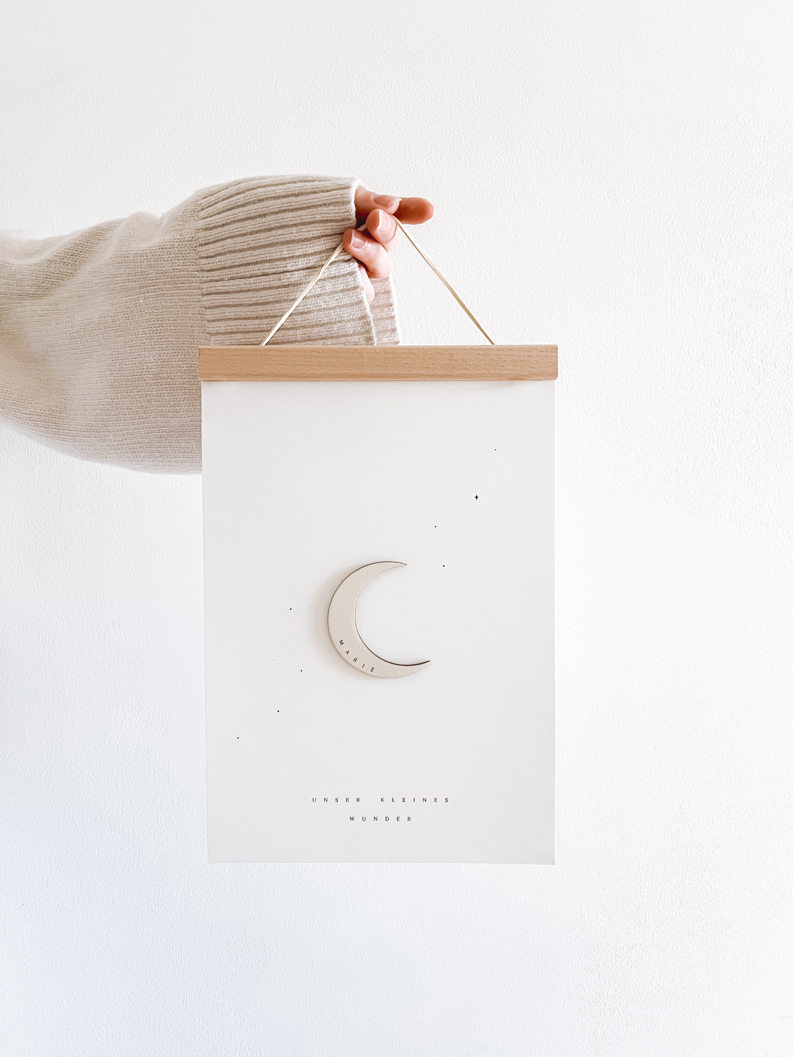 Personalisiertes Poster - kleiner Mond