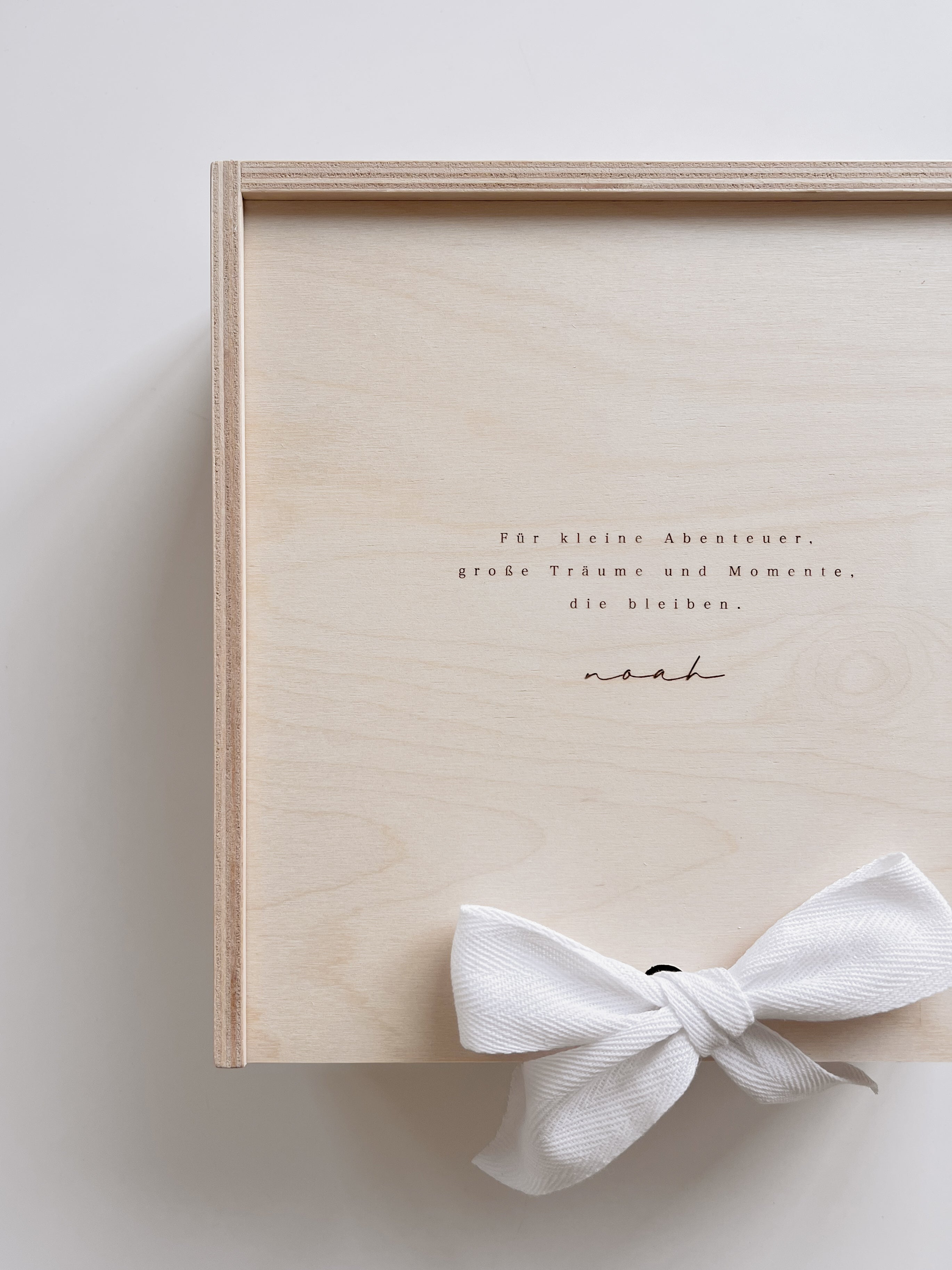 Erinnerungskiste Baby – Spruch