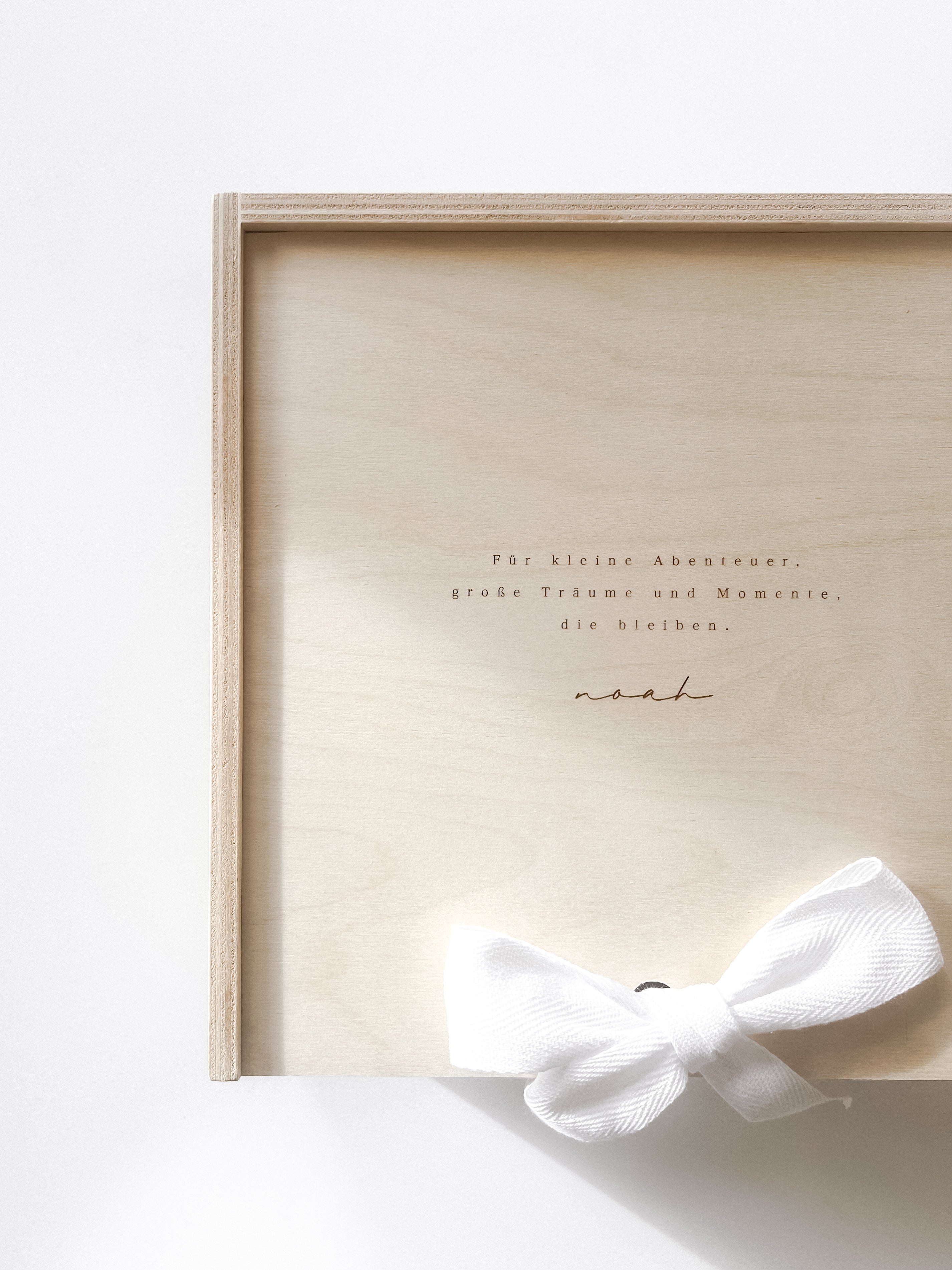 Erinnerungskiste Baby – Spruch