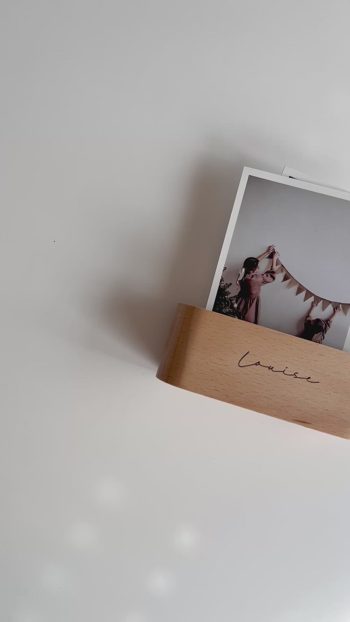 Personalisierter Kartenhalter Polaroid Newborn Foto Geschenk Geburt