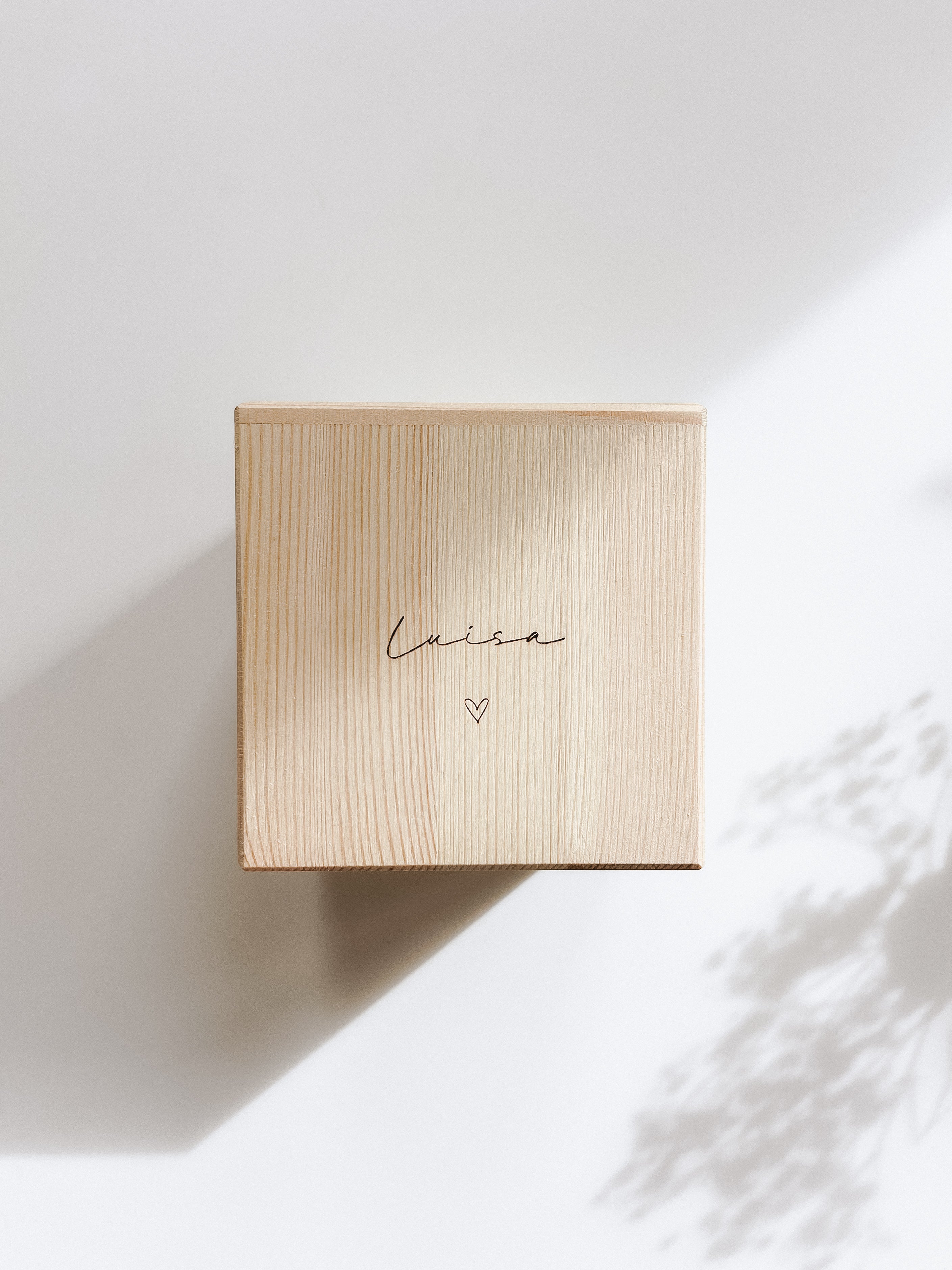 Holz Spardose personalisiert - Name